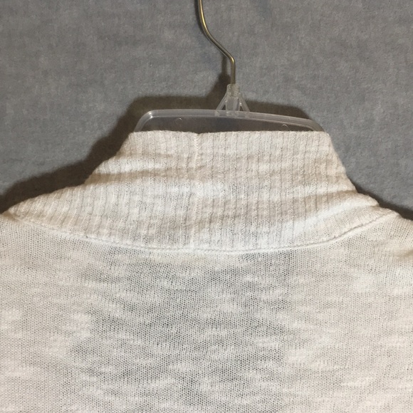 EILEEN FISHER Linen Cotton Knit Blend Open Front Long Line Springtime Cardigan - Picture 4 of 16